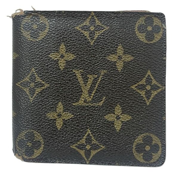 Louis Vuitton Bifold Wallet Monogram Portobiert Cles Leather